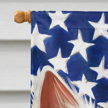 Load image into Gallery viewer, Indian Spitz Dog American Flag Flag Canvas House Size CK6568CHF