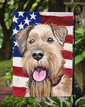 Load image into Gallery viewer, Irish Terrier American Flag Garden Flag - Outdoor Decorative Yard Flag CK6571GF