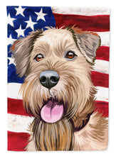 Load image into Gallery viewer, Irish Terrier American Flag Garden Flag - Outdoor Decorative Yard Flag CK6571GF