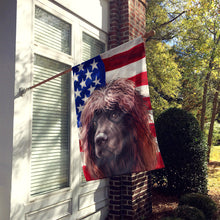Load image into Gallery viewer, Irish Water Spaniel American Flag Flag Canvas House Size CK6572CHF