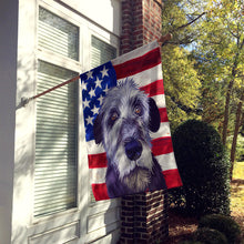 Load image into Gallery viewer, Irish Wolfhound American Flag Flag Canvas House Size CK6573CHF