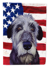 Load image into Gallery viewer, Irish Wolfhound American Flag Garden Flag - Outdoor Decorative Yard Flag CK6573GF