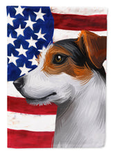 Load image into Gallery viewer, Jack Russell Terrier American Flag Garden Flag - Outdoor Decorative Yard Flag CK6577GF