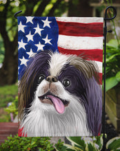 Load image into Gallery viewer, Japanese Chin American Flag Garden Flag - Outdoor Decorative Yard Flag CK6580GF