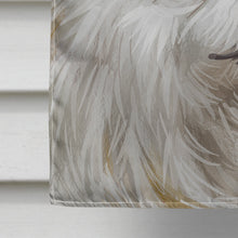 Load image into Gallery viewer, Japanese Spitz American Flag Flag Canvas House Size CK6581CHF