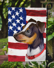 Load image into Gallery viewer, Japanese Terrier American Flag Garden Flag - Outdoor Decorative Yard Flag CK6582GF