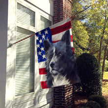 Load image into Gallery viewer, Karelian Bear Dog American Flag Flag Canvas House Size CK6586CHF