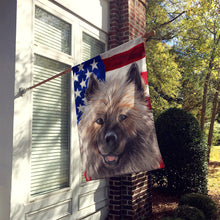 Load image into Gallery viewer, Keeshond American Flag Flag Canvas House Size CK6588CHF