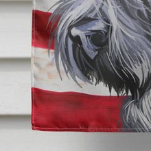 Load image into Gallery viewer, Kerry Blue Terrier American Flag Flag Canvas House Size CK6590CHF