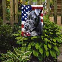 Load image into Gallery viewer, Kerry Blue Terrier American Flag Garden Flag - Outdoor Decorative Yard Flag CK6590GF