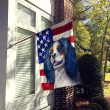 Load image into Gallery viewer, King Charles Spaniel American Flag Flag Canvas House Size CK6591CHF