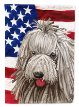 Load image into Gallery viewer, Komondor American Flag Garden Flag - Outdoor Decorative Yard Flag CK6594GF