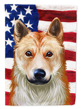 Load image into Gallery viewer, Korean Jindo American Flag Flag Canvas House Size CK6596CHF
