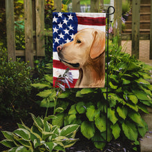 Load image into Gallery viewer, Labrador Retriever American Flag Garden Flag - Outdoor Decorative Yard Flag CK6600GF