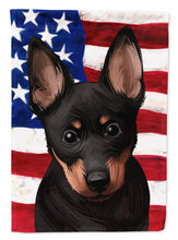 Load image into Gallery viewer, Lancashire Heeler American Flag Flag Canvas House Size CK6603CHF