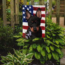 Load image into Gallery viewer, Lancashire Heeler American Flag Garden Flag - Outdoor Decorative Yard Flag CK6603GF