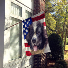Load image into Gallery viewer, Landseer American Flag Flag Canvas House Size CK6604CHF