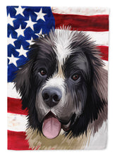 Load image into Gallery viewer, Landseer American Flag Flag Canvas House Size CK6604CHF