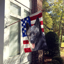 Load image into Gallery viewer, Lapponian Herder American Flag Flag Canvas House Size CK6605CHF