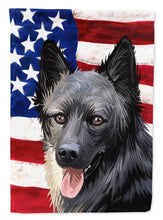 Load image into Gallery viewer, Lapponian Herder American Flag Flag Canvas House Size CK6605CHF
