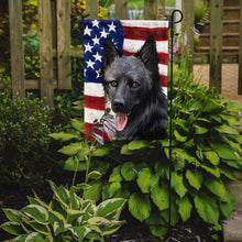 Load image into Gallery viewer, Lapponian Herder American Flag Garden Flag - Outdoor Decorative Yard Flag CK6605GF
