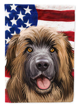 Load image into Gallery viewer, Leonberger American Flag Flag Canvas House Size CK6606CHF