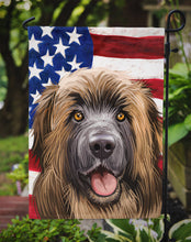 Load image into Gallery viewer, Leonberger American Flag Garden Flag - Outdoor Decorative Yard Flag CK6606GF