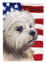 Load image into Gallery viewer, Lowchen American Flag Flag Canvas House Size CK6608CHF