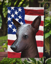 Load image into Gallery viewer, Mexican Hairless Dog American Flag Garden Flag - Outdoor Decorative Yard Flag CK6614GF