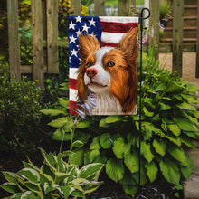 Load image into Gallery viewer, Miniature Australian Shepherd American Flag Garden Flag - Outdoor Decorative Yard Flag CK6616GF