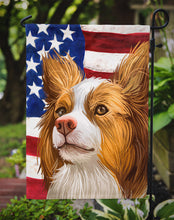 Load image into Gallery viewer, Miniature Australian Shepherd American Flag Garden Flag - Outdoor Decorative Yard Flag CK6616GF