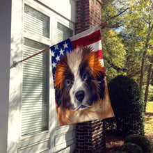 Load image into Gallery viewer, Moscow Watchdog Dog American Flag Flag Canvas House Size CK6622CHF