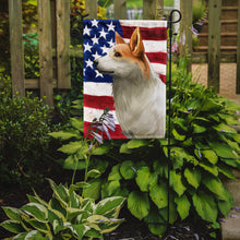 Load image into Gallery viewer, Norrbottenspets Dog American Flag Garden Flag - Outdoor Decorative Yard Flag CK6628GF
