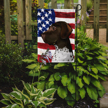 Load image into Gallery viewer, Old Danish Pointer Dog American Flag Garden Flag - Outdoor Decorative Yard Flag CK6634GF