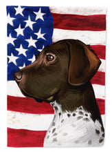 Load image into Gallery viewer, Old Danish Pointer Dog American Flag Garden Flag - Outdoor Decorative Yard Flag CK6634GF