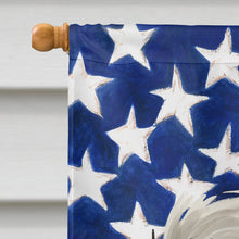 Load image into Gallery viewer, Parson Russell Terrier American Flag Flag Canvas House Size CK6637CHF