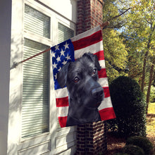 Load image into Gallery viewer, Patterdale Terrier Dog American Flag Flag Canvas House Size CK6638CHF