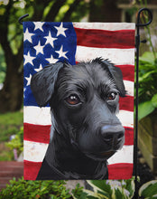 Load image into Gallery viewer, Patterdale Terrier Dog American Flag Garden Flag - Outdoor Decorative Yard Flag CK6638GF