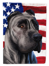 Load image into Gallery viewer, Perro de Presa Canario American Flag Garden Flag - Outdoor Decorative Yard Flag CK6640GF