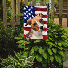 Load image into Gallery viewer, Plummer Terrier American Flag Garden Flag - Outdoor Decorative Yard Flag CK6647GF
