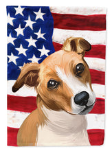 Load image into Gallery viewer, Plummer Terrier American Flag Garden Flag - Outdoor Decorative Yard Flag CK6647GF
