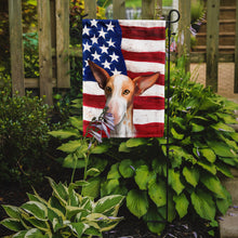 Load image into Gallery viewer, Podenco Canario Dog American Flag Garden Flag - Outdoor Decorative Yard Flag CK6648GF