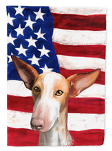 Load image into Gallery viewer, Podenco Canario Dog American Flag Garden Flag - Outdoor Decorative Yard Flag CK6648GF