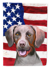 Load image into Gallery viewer, Pointer Dog American Flag Flag Canvas House Size CK6649CHF