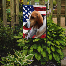 Load image into Gallery viewer, Poitevin Dog American Flag Garden Flag - Outdoor Decorative Yard Flag CK6650GF