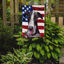Load image into Gallery viewer, Polish Greyhound Dog American Flag Garden Flag - Outdoor Decorative Yard Flag CK6651GF