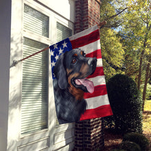 Load image into Gallery viewer, Polish Hunting Dog American Flag Flag Canvas House Size CK6653CHF