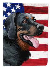 Load image into Gallery viewer, Polish Hunting Dog American Flag Flag Canvas House Size CK6653CHF
