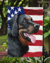 Load image into Gallery viewer, Polish Hunting Dog American Flag Garden Flag - Outdoor Decorative Yard Flag CK6653GF
