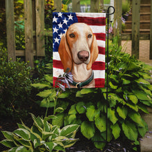 Load image into Gallery viewer, Porcelaine Dog American Flag Garden Flag - Outdoor Decorative Yard Flag CK6658GF